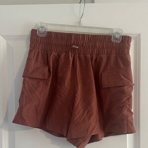 Abercrombie and Fitch Women's Rust Cargo Shorts